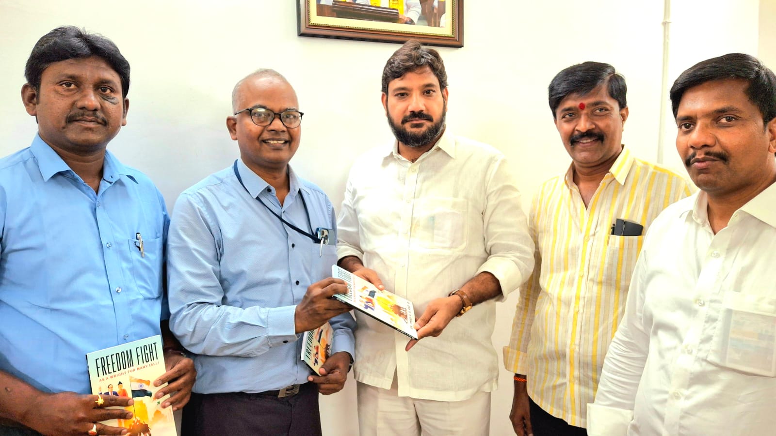 Freedom Fight book was launched by MLA