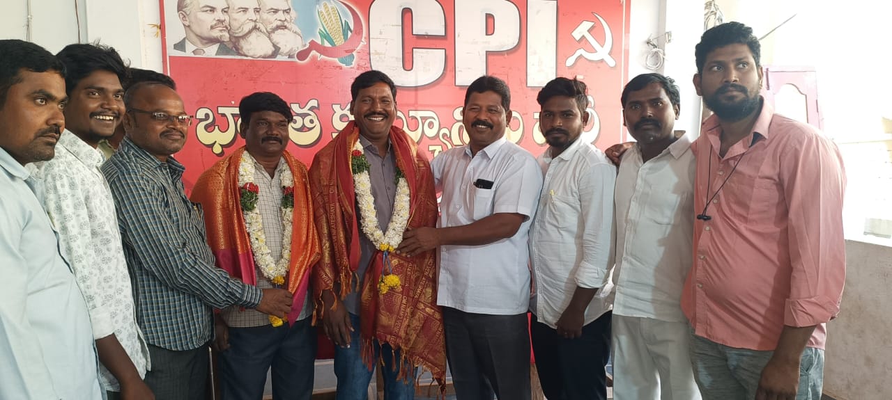 ఏఐవైఎఫ్ రాష్ట్ర ఉపాధ్యక్షులుగా కె శ్రీనివాసులు అభినందనలు