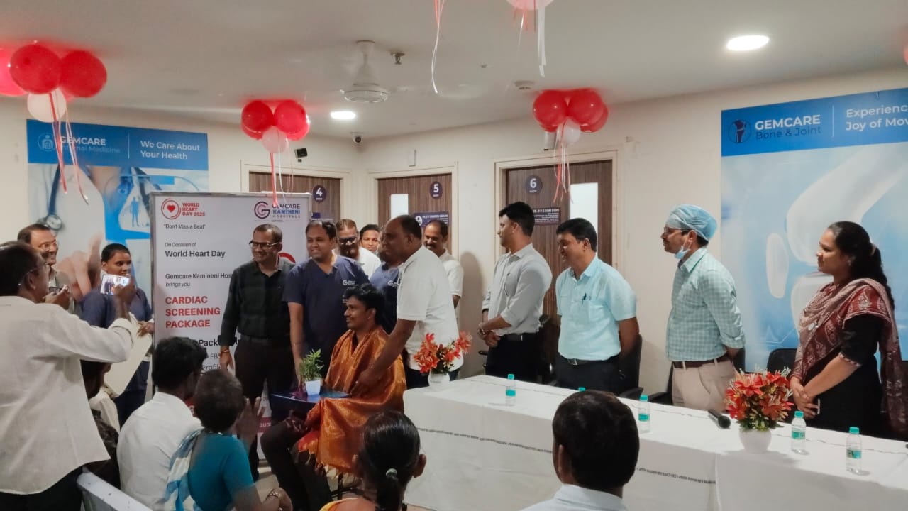 జెమ్ కెర్ కామినేని హాస్పిటల్ లో వరల్డ్ హార్ట్ డే వేడుకలు…. జెమ్ కెర్ కామినేని హాస్పిటల్ లో వరల్డ్ హార్ట్ డే వేడుకలు….