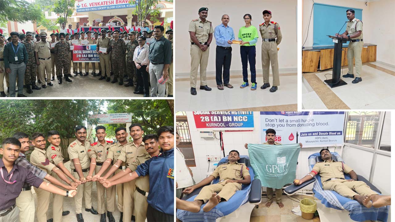 జి పుల్లయ్య ఇంజనీరింగ్ కళాశాలలో ..ఘనంగా ఎన్సిసి డే