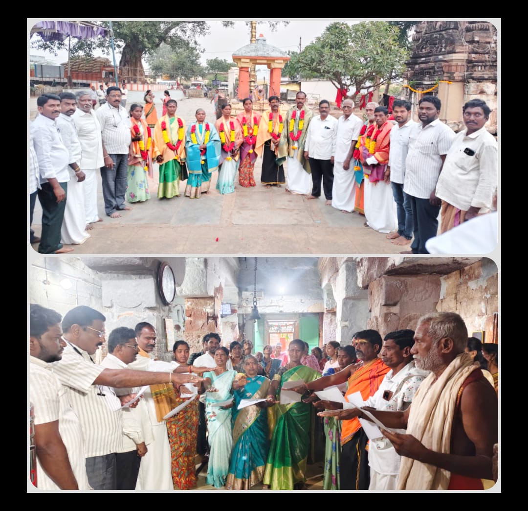 శివనందీశ్వర ఆలయ చైర్మన్ గా మద్దిగారి పుష్పరాజ్