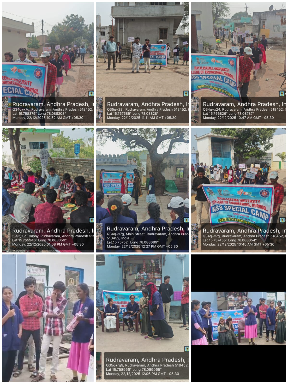 రుద్రవరం లో  NSS  యూనిట్ 4 ఆధ్వర్యంలో బాల్య వివాహాలు నివారణ పై అవగాహన కార్యక్రమం