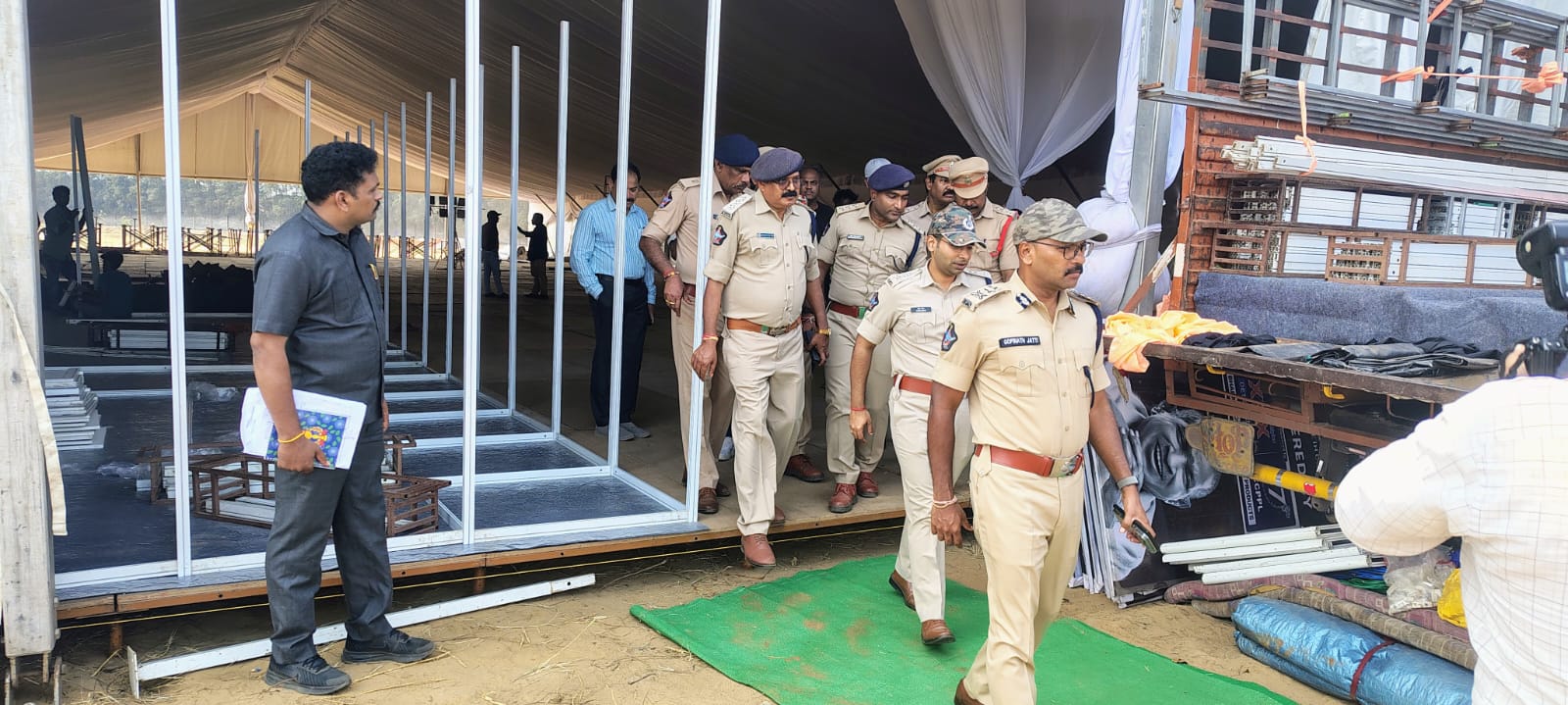 మంత్రి  నారా లోకేష్ పర్యటనకు కట్టుదిట్టమైన భద్రతా ఏర్పాట్లు