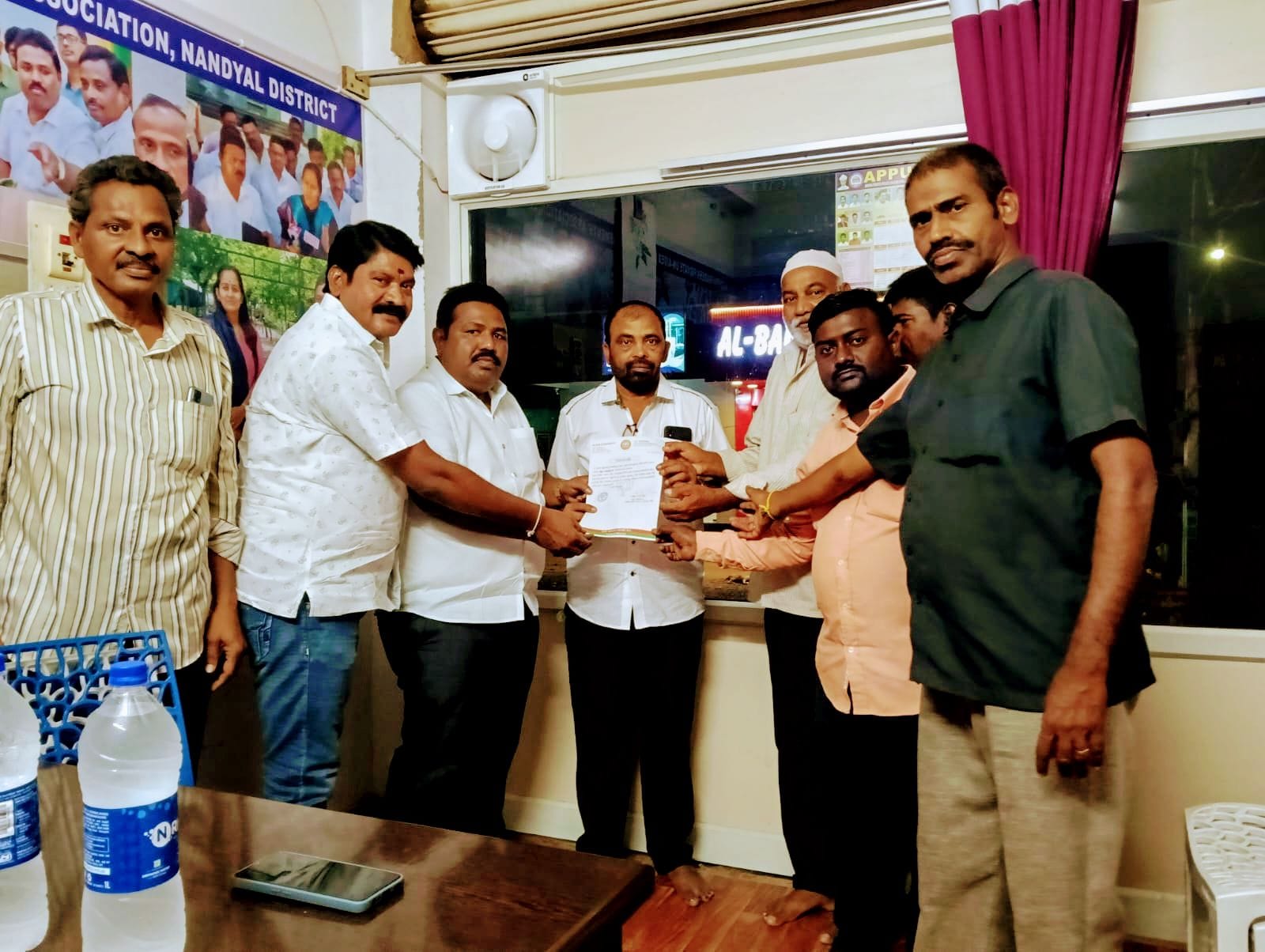 కిసాన్ మోర్చా నంద్యాల జిల్లా కార్యదర్శిగా వడ్డే చల్లా చిన్న వెంకటేశ్వర్లు